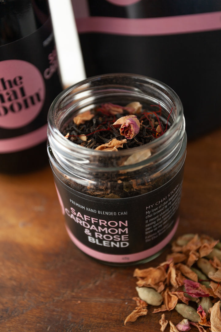 Saffron Cardamom & Rose Chai