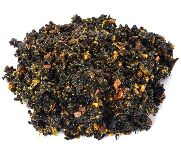 The Turmeric & Coconut Nectar Chai blend close up image so you can see the detail of the product mix